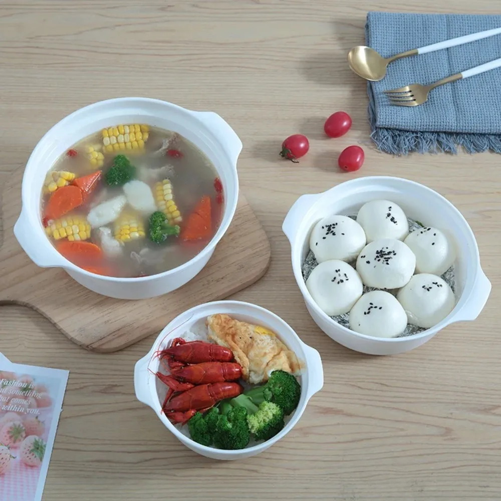 Microwave Oven Box Microwave Oven Special Box Heated Soup Pot Rice Steamed Hot Steamed Buns With Lid Eco-friendly Food Grade Kitchen Tool