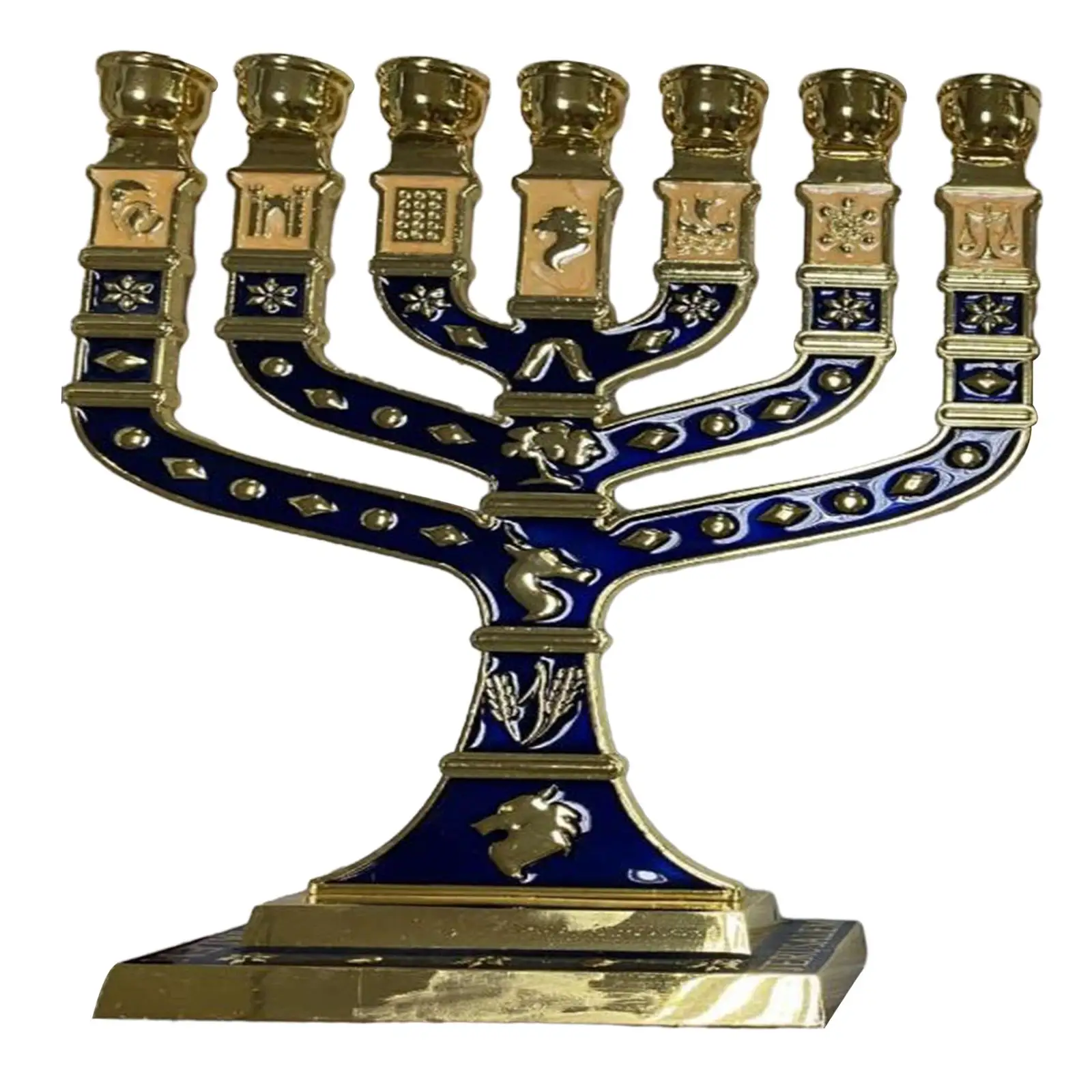 Menorah Candelabrum Candle Holder Ornament Candelabrum Metal Candlestick