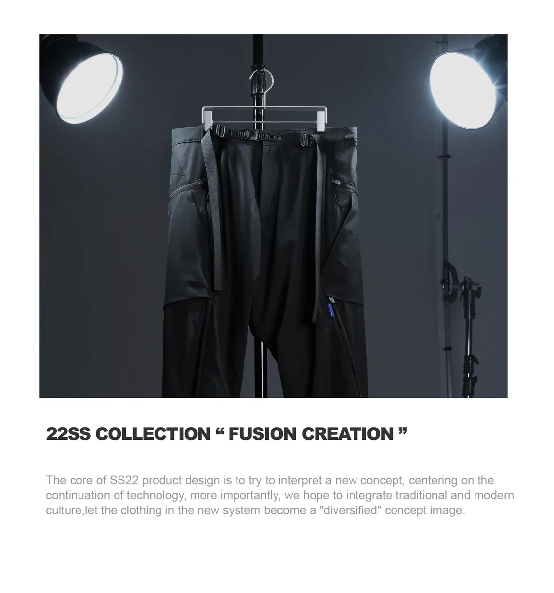 Reindee lusion 22ss Functional structural loose pants waist adjustment 3d cut design nylon techwear gorpcore