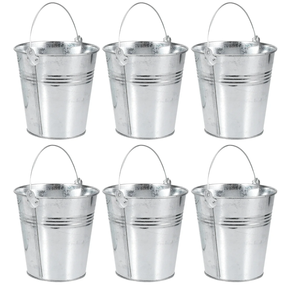 

LUOEM Mini Tinplate Metal Bucket Snack Buckets Icing Bucket French Fries Tin Pails Ice Bucket Wedding Birthday Party Favors