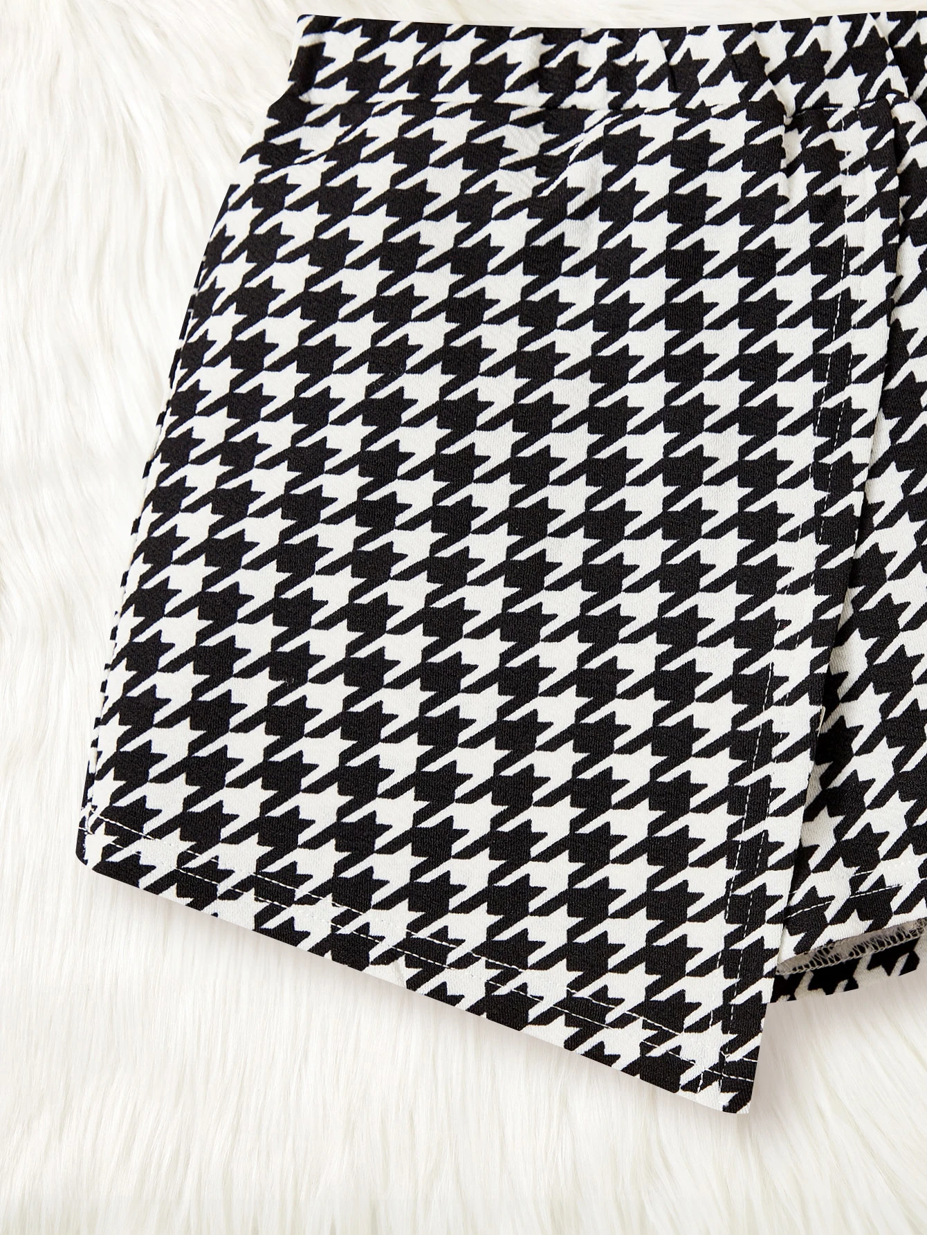 Girls Skirt Set Summer Houndstooth Short Camisole Top & Casual Skirt Children and Baby Girls 2pcs Set children skirts