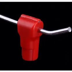 100PCS  EAS Security Prevent Display Hook Stop Lock Catch Anti-theft Euro Tag For Retail Shop With 1PC Magnetic Detacher Lockp
