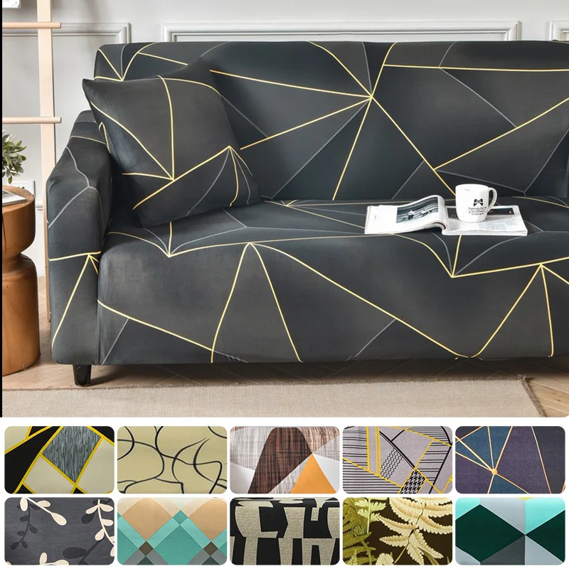 Geometric Elastic Sofa Cover For Living Room Couch Cover High