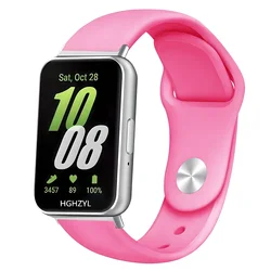 Silicone Sport Strap Bracelet Replacement Band Accessories Watchband Belt - Galaxy Fit 3 (Barbie)