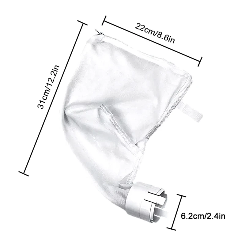 2 PCS Pool Replacement Filter Bags Pool Vacuum Bags For Polaris 360 380 Easy To Use