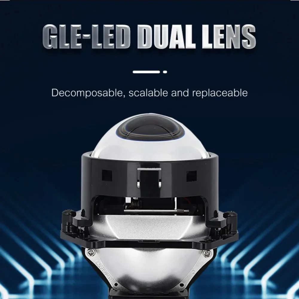 

Glass Lens with 2 Reflectors for Projector Lens & Accessories 9005 9006 H4 H7 Compatible