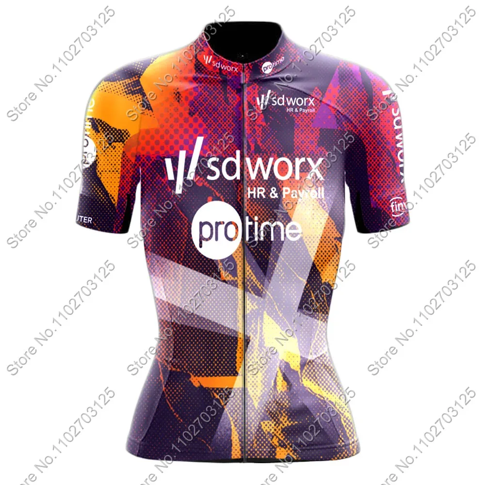 Team Sd Worx 2025 Cycling Jersey Women Set Bicycle netherlands Clothing Kit Road Bike Shirts Suit Bicycle Bib Shorts MTB Maillot 6