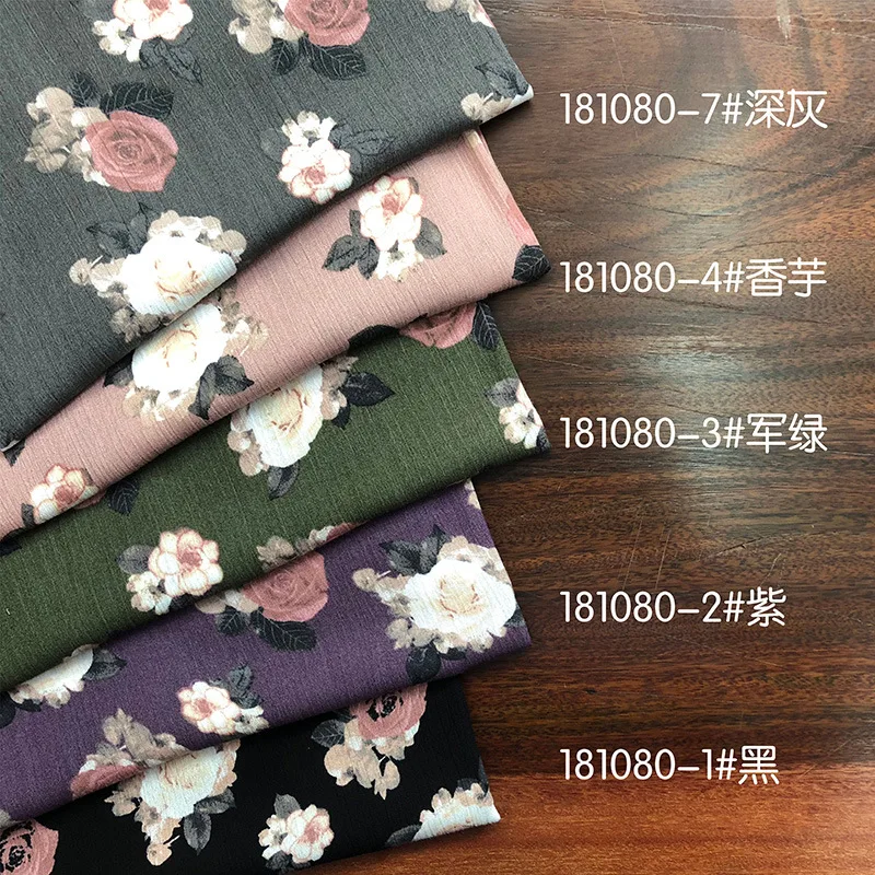 Flower Print Rayon Fabric for Sewing Clothes Dress Home Decoration By the  Half Metre 100x143cm telas por metro - AliExpress