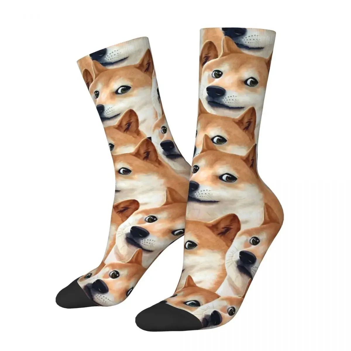 

Doge Shiba Inu Memes Socks Harajuku Super Soft Stockings All Season Long Socks Accessories for Man's Woman's Gifts