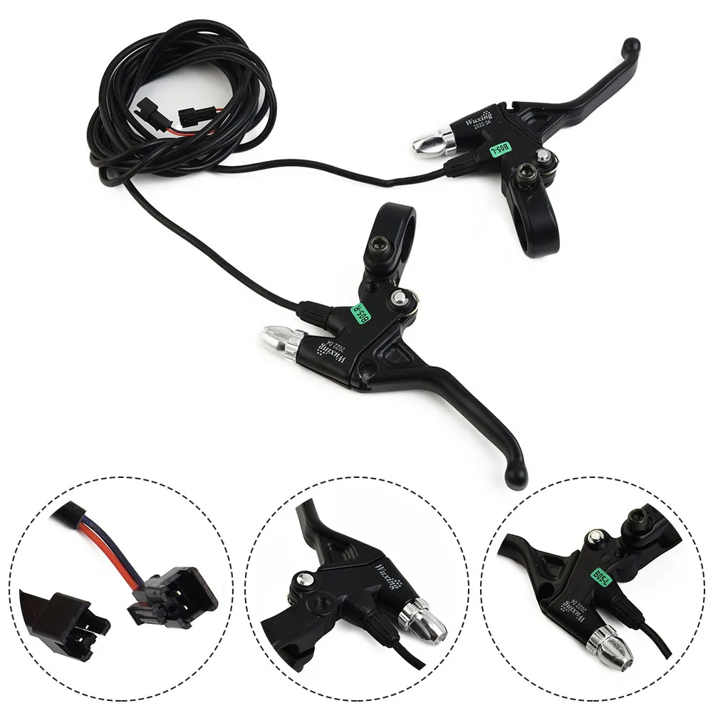 

1Pair 49PDD EBike Electric Mechanical Brake Lever Short Levers Cutout Wuxing Oil Brake Bar Parts Scooter Cycling Accessories