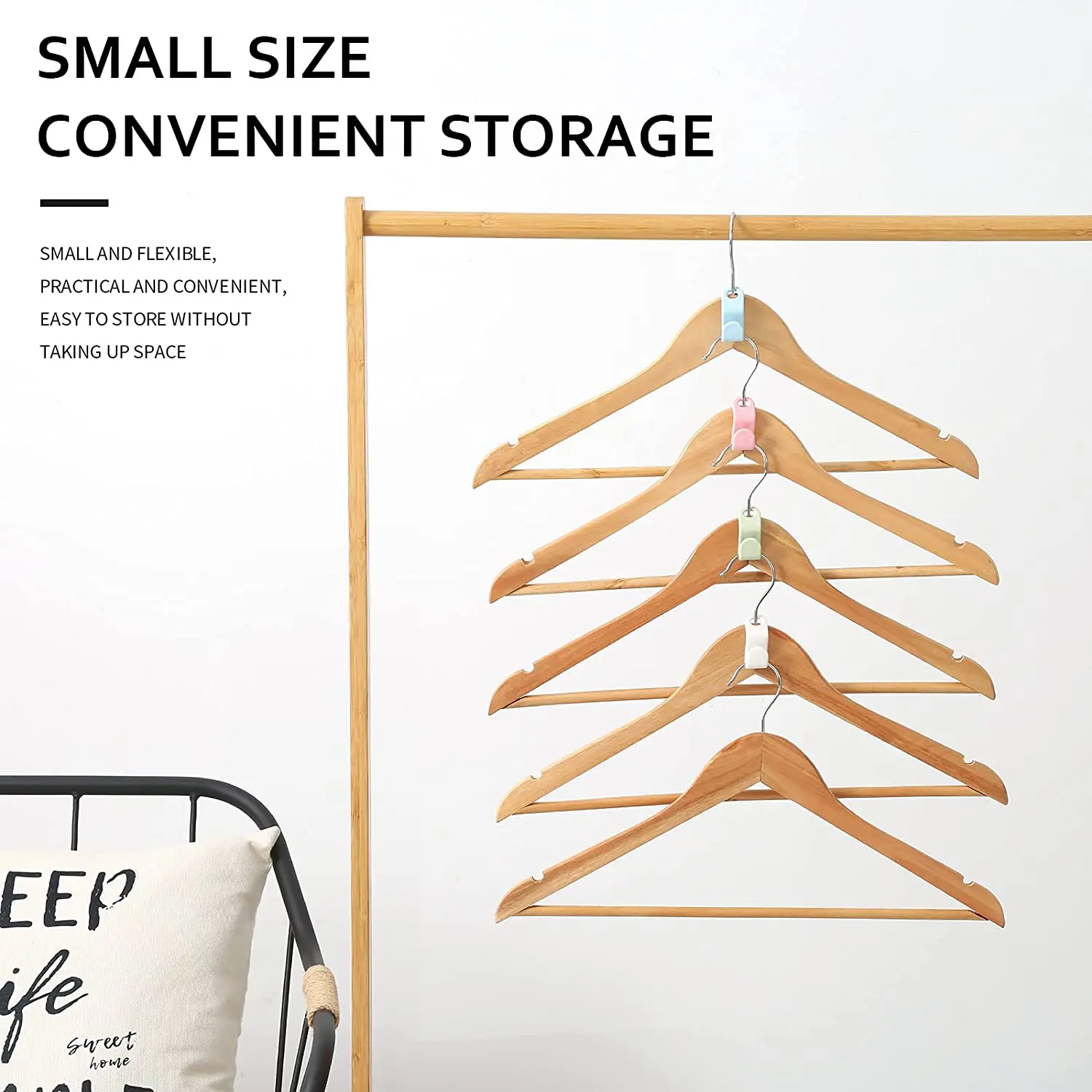 Storage Hanger Hook 10/5Pcs Clothes Hanger Extenders Hooks Heavy Duty Cascading Connection Hooks Space Saving Clothes Organizer Closet Plastic Clips