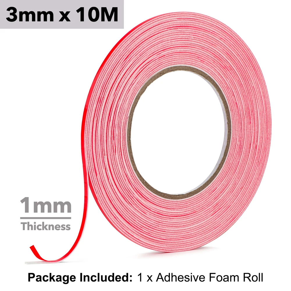 Nastro Biadesivo In Schiuma - Alto Spessore - 50mt X 19mm - Foto 7