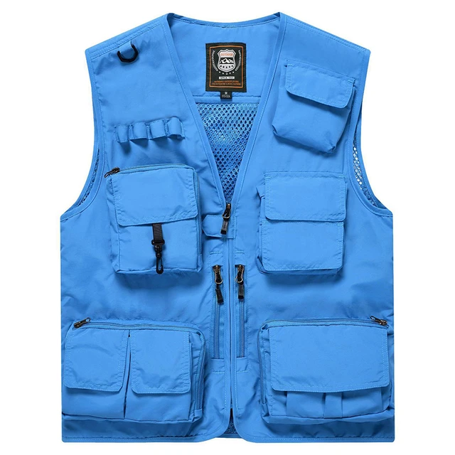 7XL Plus Size Mesh Multi-pocket Vest Men Women Outdoor Sport Fishing Vest  Photography Work Clothes Casual Cargo Vest Jacket - AliExpress