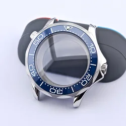 High-Quality Silver Diving Watch Case for Men with Automatic Movement (8 silvery)
