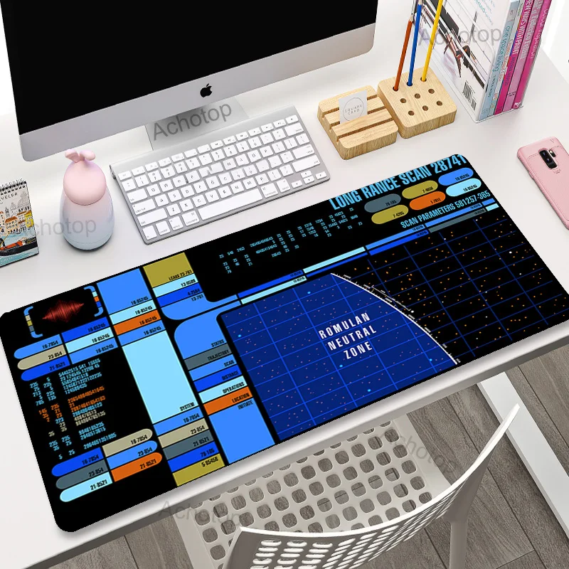 Space Mat Mechanical Keyboard Spacecraft XXL Mouse Pad Anime Accessories Gamer Mousepad Black Desk Mat Solar System Personalized