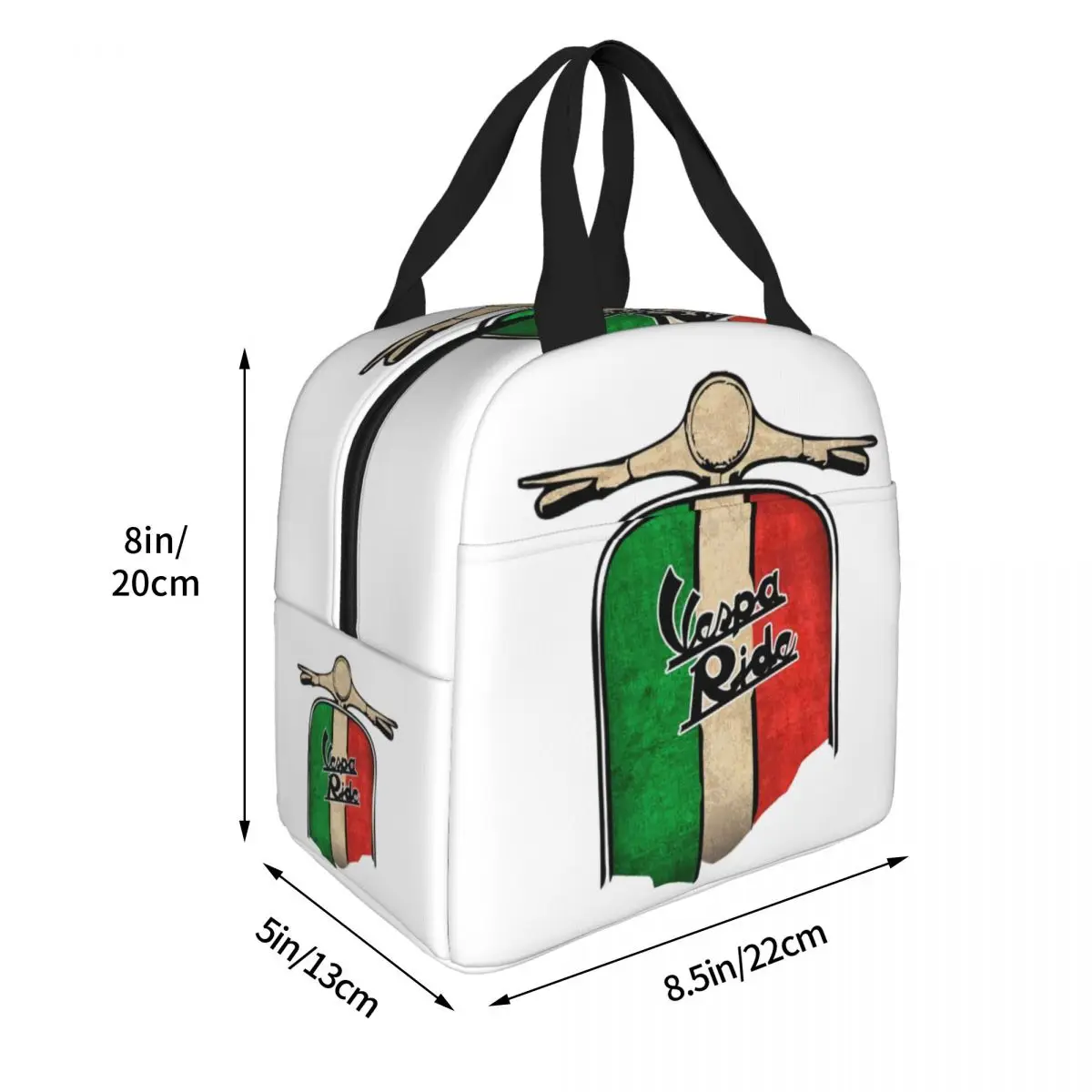 Vespa-Lunch Bags Insulated Bento Box Portable Lunch Tote Leakproof Picnic Bags Cooler Thermal Bag for Woman Girl Office