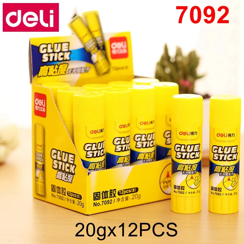 1PCS Deli 7091 7092 7093 PVP solid glue stick 36g 20g 8g office student  glue stick Formaldehyde free glue gun glue sticks