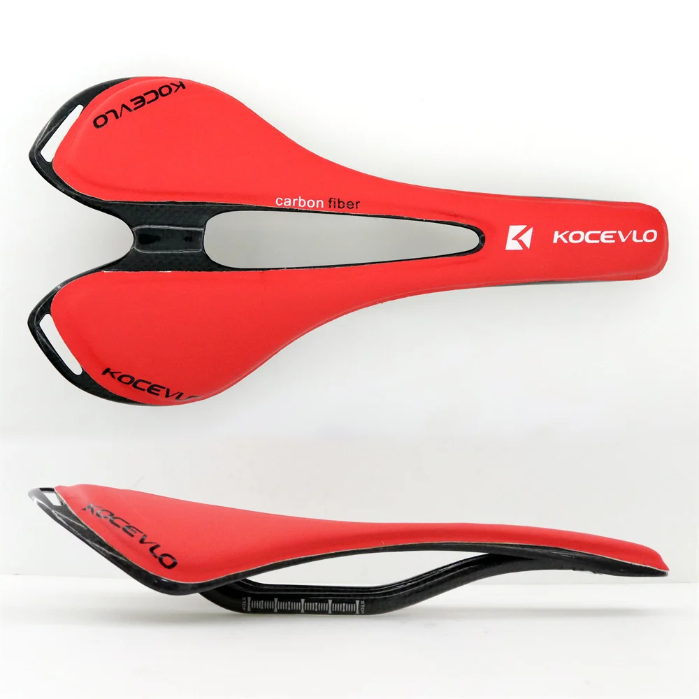 Kocevlo carbon sattel t800 carbon faser + leder faser ultraleicht fahrrad mtb bike sattel sitz – Detail 5