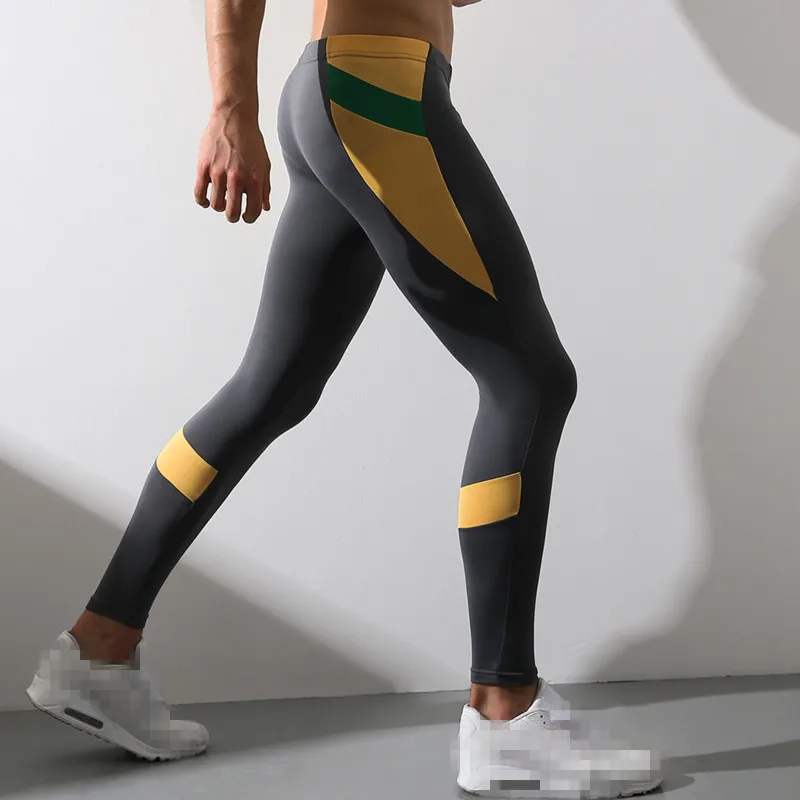Winter Warm Long Johns Leggings For Men Tights Gym Fitness Running Compression Pants Elastic Slim Long Underwear Sport Trousers