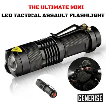 1pc Mini Small Torch Handheld Powerful LED Tacticals Pocket Waterproof Flashlight Outdoor Travel Camping Hiking Lights