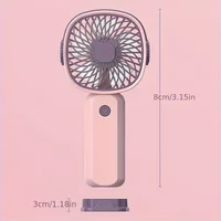 1800mah Mini Portable fan,USB Electric Fan 3 Speeds rechargeable portable fan Eyelash hand fans for room Camping Supplies 2