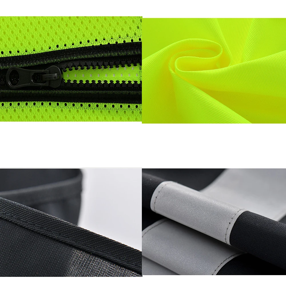 Motorcycle High Visibility Reflective Vest Belt for Night Running and Cycling Safety Security Warning Vest reflective vest