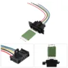 77364061 95508692 Heater Motor Blower Fan Resistor with Wiring Repair Plug Harness for Fiat Grande Punto Qubo Motor Fan Resistor 4