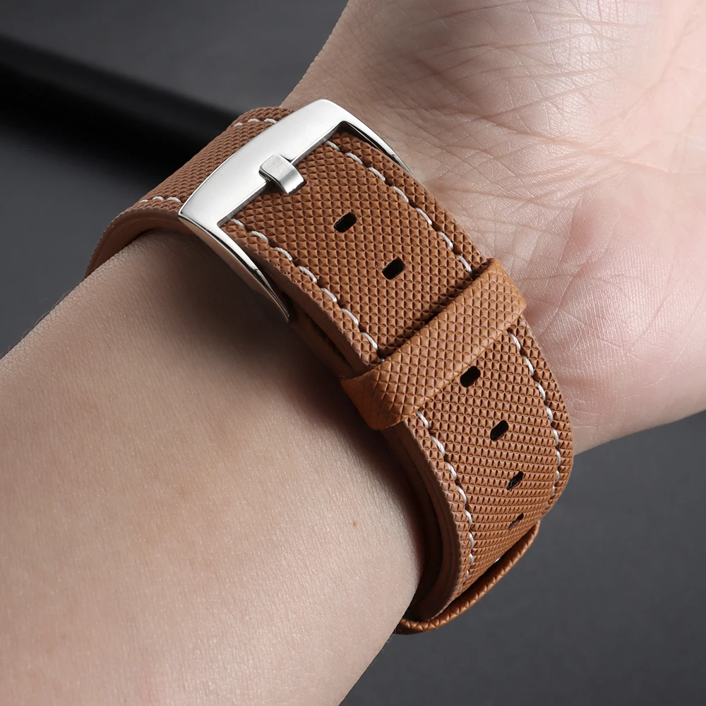 Premium Leather Quick Release Watch Strap – Sporty and Versatile Wristband