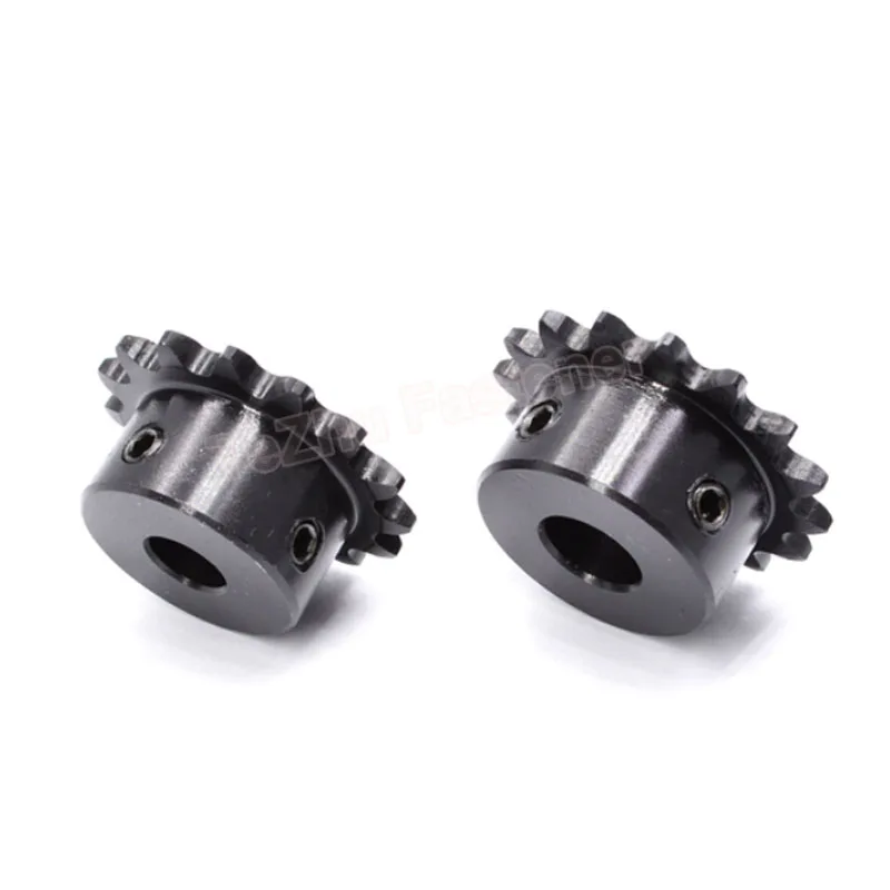 1PCS Industrial Sprocket Wheel Motor Chain Drive 10T-19T 04C Chain Gear Bore 5mm-15mm Tooth Pitch 6.35mm 45# Steel