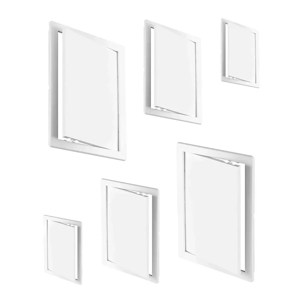 Access Panel White Access Panel Inspection Hatch Plastic Revision Door Push-Type Inspection Port 100x150mm 150x150mm 200x200mm 200x300mm
