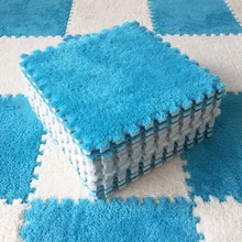 Soft Plush Children's Mat Baby Play Mat Baby Toys Eva Foam Puzzle Carpet In Children's Room Keep Warm Playmat 30*30*1CM