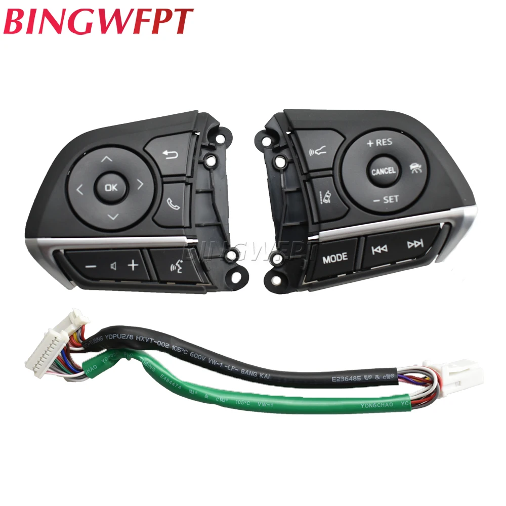 Multi-Media Steering Wheel Control Switch Button For Toyota Corolla Levin 2019 2