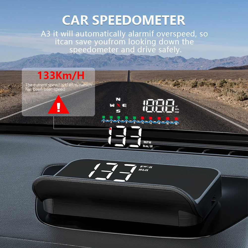 WYING M19 GPS HUD ڵ ӵ ð   ÷ ڵ  Ÿ RPM  ڵ  ׼  ڵ 