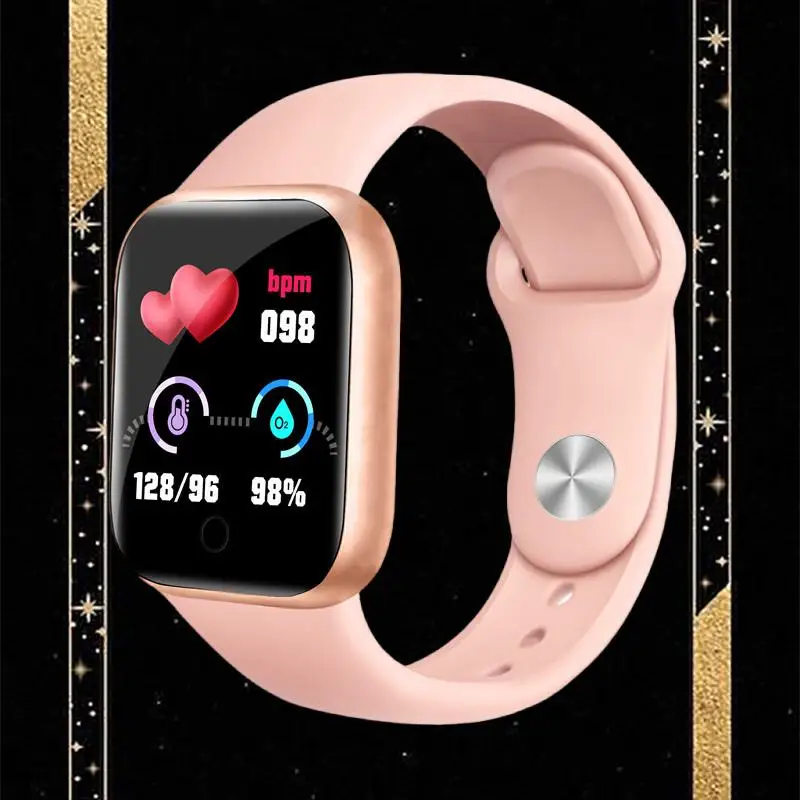 

Y68 Smart Watch With Heart Rate Blood Oxygen Blood Pressure IP68 waterproof And Sleep Monitoring And D20 Smart Bracelet