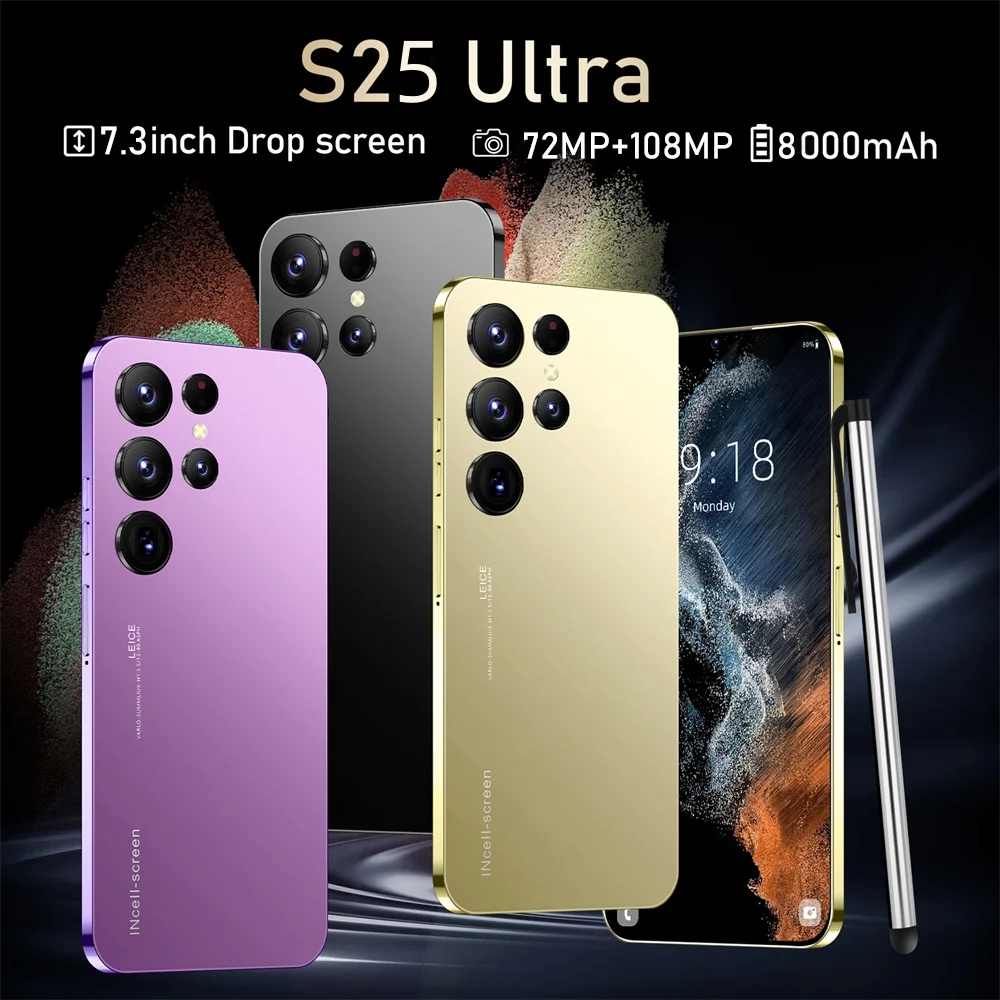 S25 Ultra 携帯電話 7.3 HD スクリーン スマートフォン オリジナル