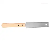Japanese Hand Double Edged Sided SK5 Flexible Flush Cutter Handle Wooden 2