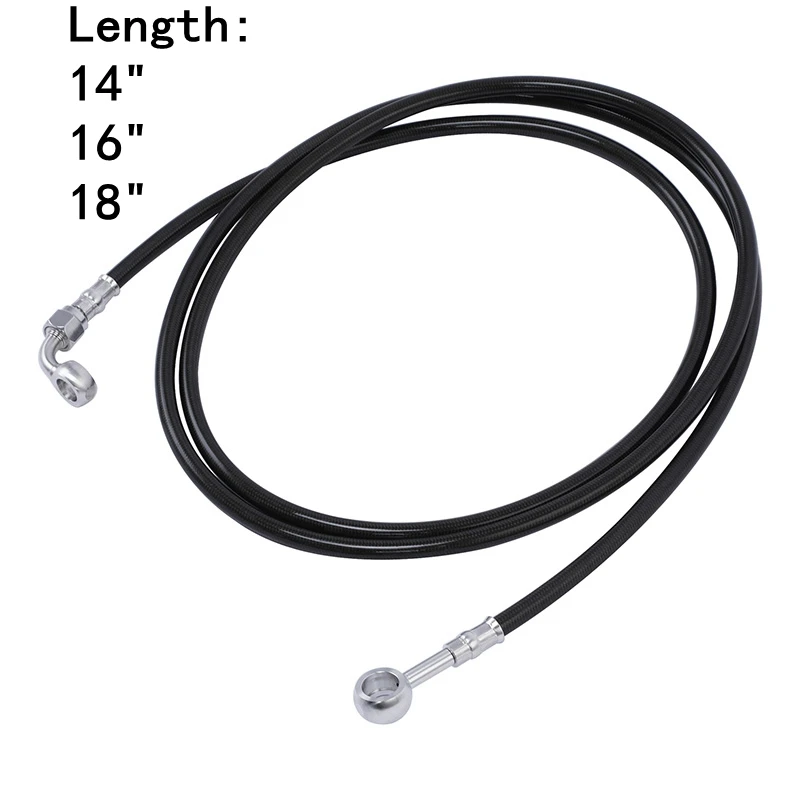 

Motorcycle 14" 16" 18" Brake Hose Line For Harley Touring Road King Street Electra Glide ABS Models