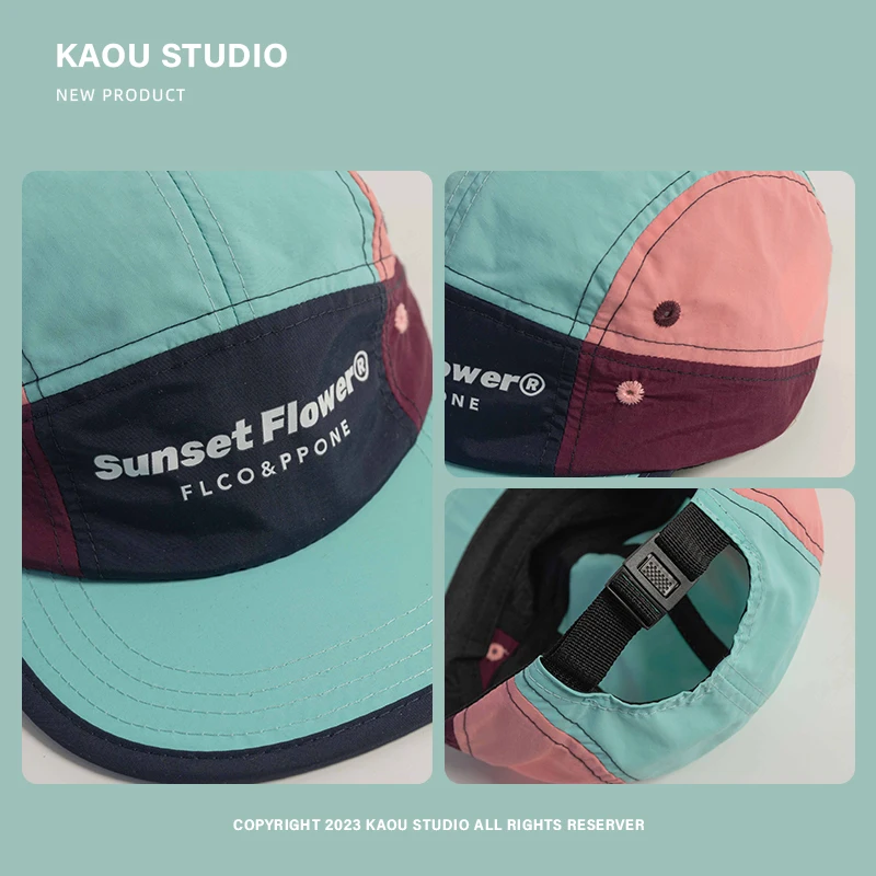 Street Hip-Hop Baseball Cap Men's and Women's Quick-Drying Thin Peaked Cap Wide Brim Sunshade 5