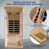 Far Infrared Sauna ,800W Low EMF Canadian Hemlock Wooden Indoor Dry Sauna, Bluetooth Speaker, Christmas Gift for Family Friends 4
