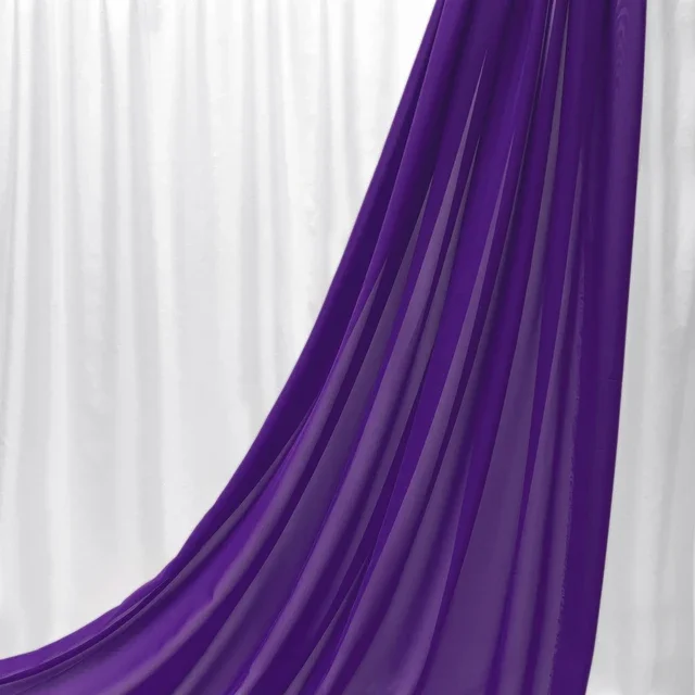 Elegant Purple Red Chiffon Georgette Fabric