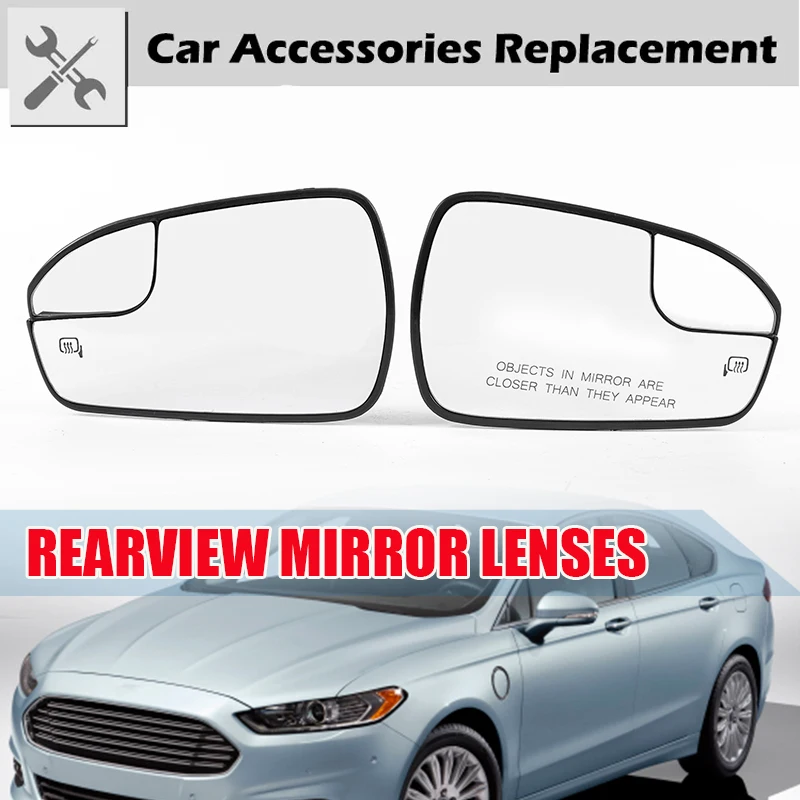 

Rhyming Side Rearview Mirror Glass Heater Anti-fog Heated Mirror Sheet For For Ford Fusion 2013-2020 DS7Z17K707F DS7Z17K707A