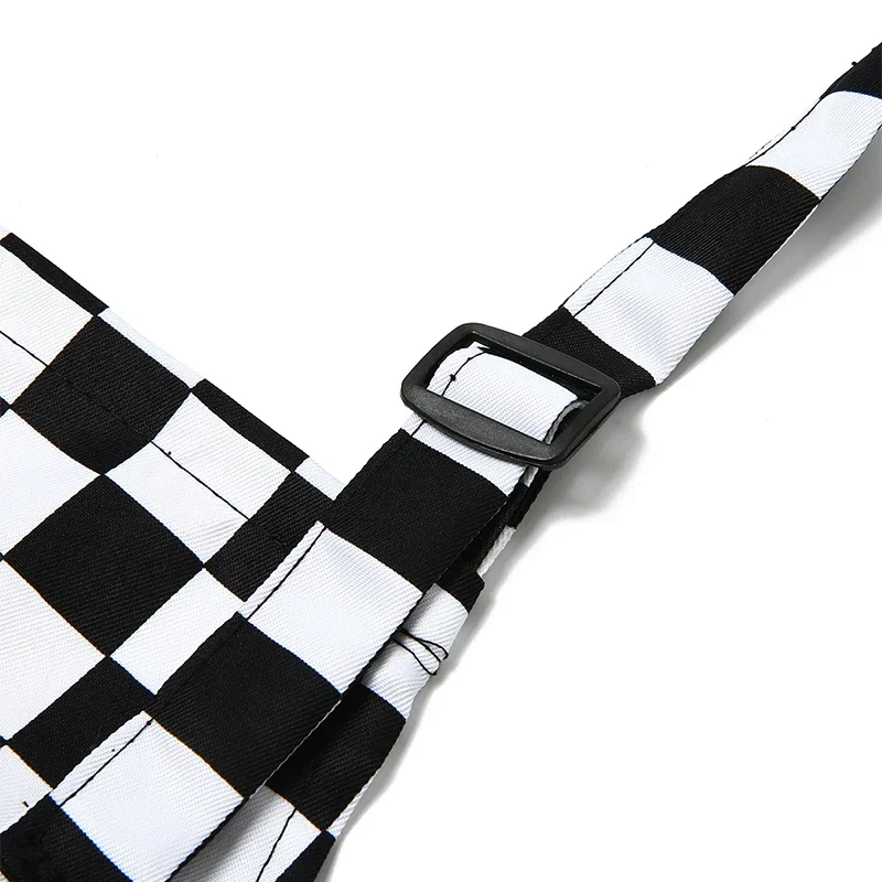 Adjustable Half-length Adult Apron Striped Hotel Restaurant Chef Waiter Apron Kitchen accessories for chefs Pockets hotel apron kitchen apron cooking apron
