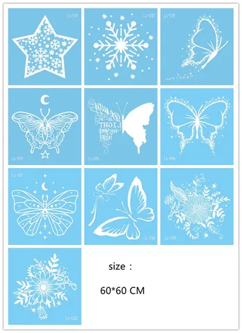 Temporary Tattoo Sticker Snowflake Snowman Butterfly Flower Pattern Water Transfer Face Arm Body Art Fake Tatoo