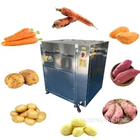 Brush Roller Carrot Cassava Cleaning Fruit Vegetable Washing Machine Washer Electric Ginger Potato Washing And Peeling Machine 1