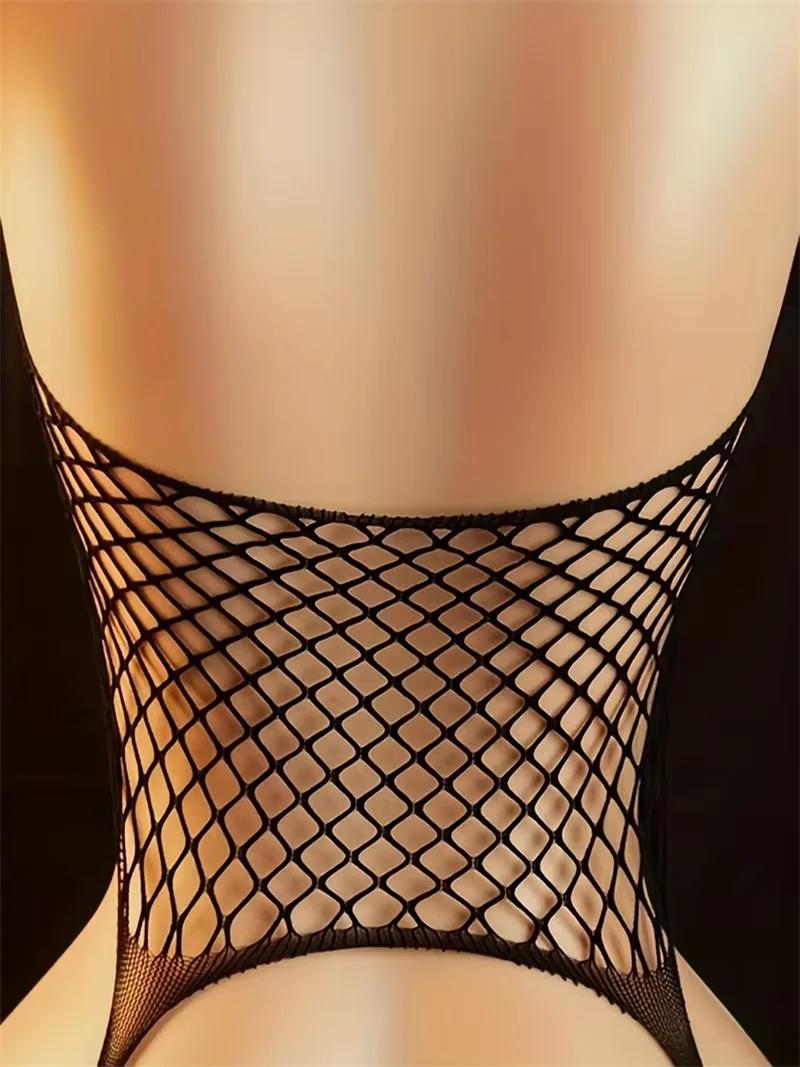 Bodystocking diamante corazón melocotón sin entrepierna mujer_voghion.com
