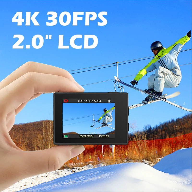 SJCAM SJ4000 AIR Action Camera 4K 30PFS 1080P 4x Zoom WIFI Motorcycle Bicycle Helmet Waterproof Sports Cam Video Action Cameras 5