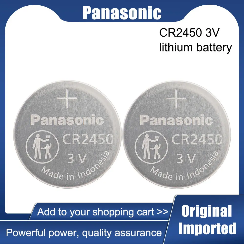 100% оригинальный Panasonic CR2450 CR 2450 3V литиевые батареи DL2450 BR2450 LM2450 для часов