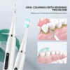 Electric Teeth Cleaner Tooth Whitening & Cleaning Device Waterproof Tartar Remove Fresh Breath Oral Care,Black(1 X Head) 3