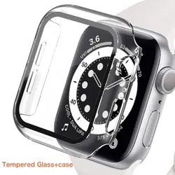 Premium Glass Cover and Screen Protector for Apple Watch - Elegant and Durable Protection Solution (Transparent 19)
