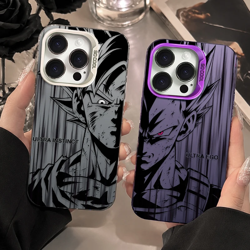 Ultra Instinct Goku & Ultra Ego Vegeta Visual Impact Half-Face Phone Case